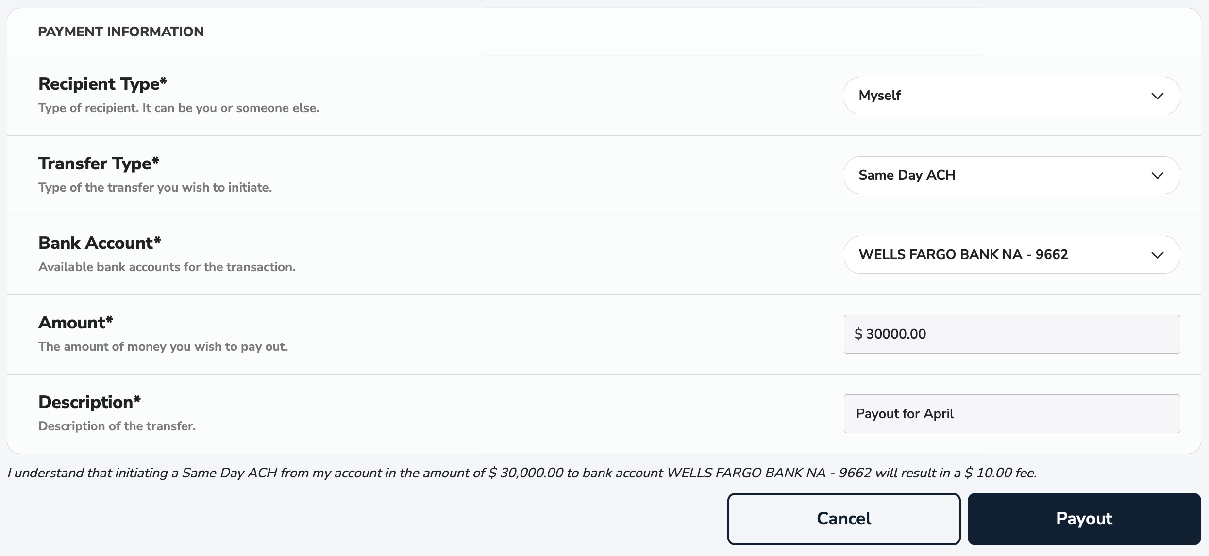 Wallet Same Day ACH Wallet Same Day ACH